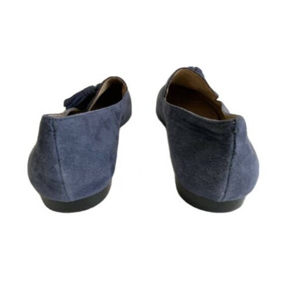 Lands' End Suede Slip On Loafers Tassel Front 9 - Picture 7 of 12